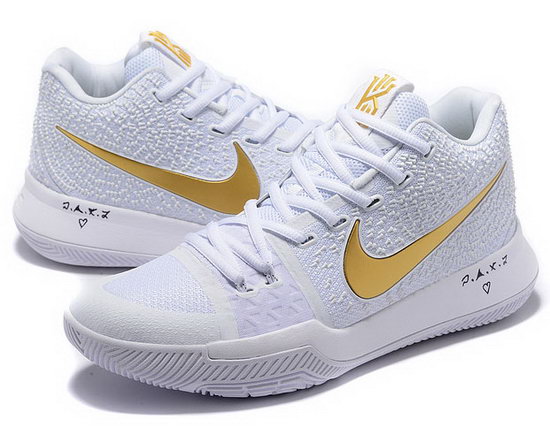 Nike Kyrie 3 White Gold Outlet